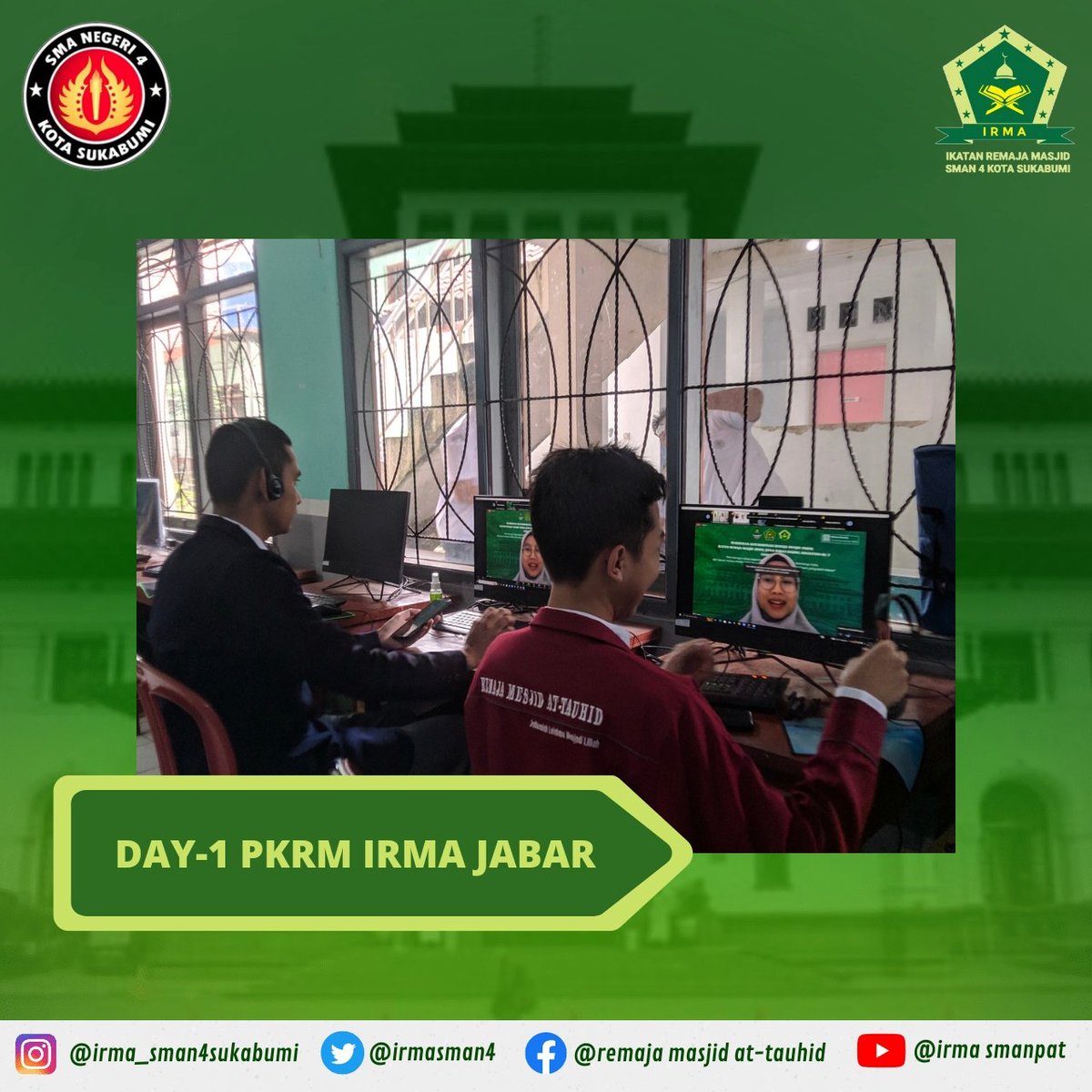irmasman4's tweet photo. Alhamdulilah IRMA SMAN 4 ikut serta dalam pelaksanaan PKRM IRMA JABAR yang dilaksanakan secara daring mulai tanggal 22 s.d 24 November 2022. https://t.co/HXHCB8z6qU