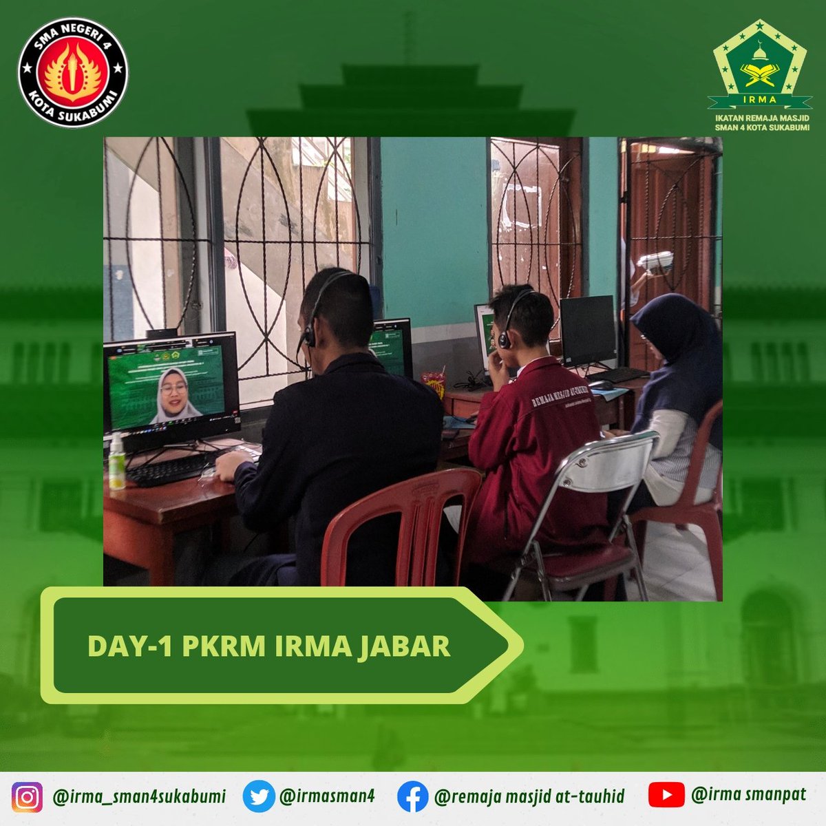 irmasman4's tweet photo. Alhamdulilah IRMA SMAN 4 ikut serta dalam pelaksanaan PKRM IRMA JABAR yang dilaksanakan secara daring mulai tanggal 22 s.d 24 November 2022. https://t.co/HXHCB8z6qU
