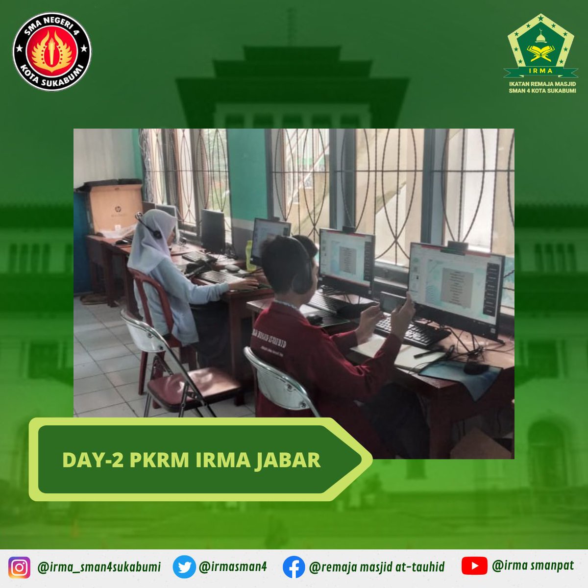 irmasman4's tweet photo. Alhamdulilah IRMA SMAN 4 ikut serta dalam pelaksanaan PKRM IRMA JABAR yang dilaksanakan secara daring mulai tanggal 22 s.d 24 November 2022. https://t.co/HXHCB8z6qU
