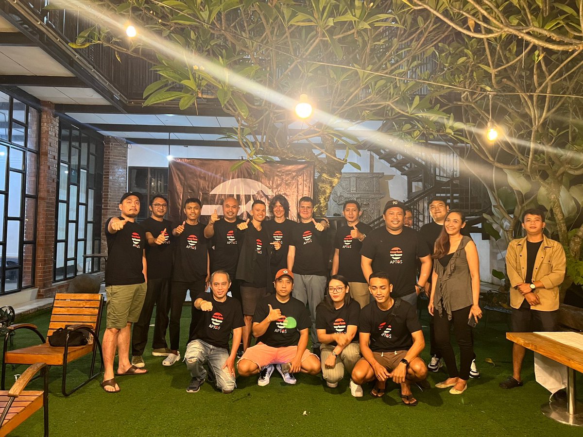 Thank you to everyone who attended the first <a href="/AptosLabs/">Aptos Labs</a> meet-up in Bali! ❤️

We look forward to helping local founders, builders and community leaders get involved in the Aptos ecosystem.

More events coming soon. 🫡