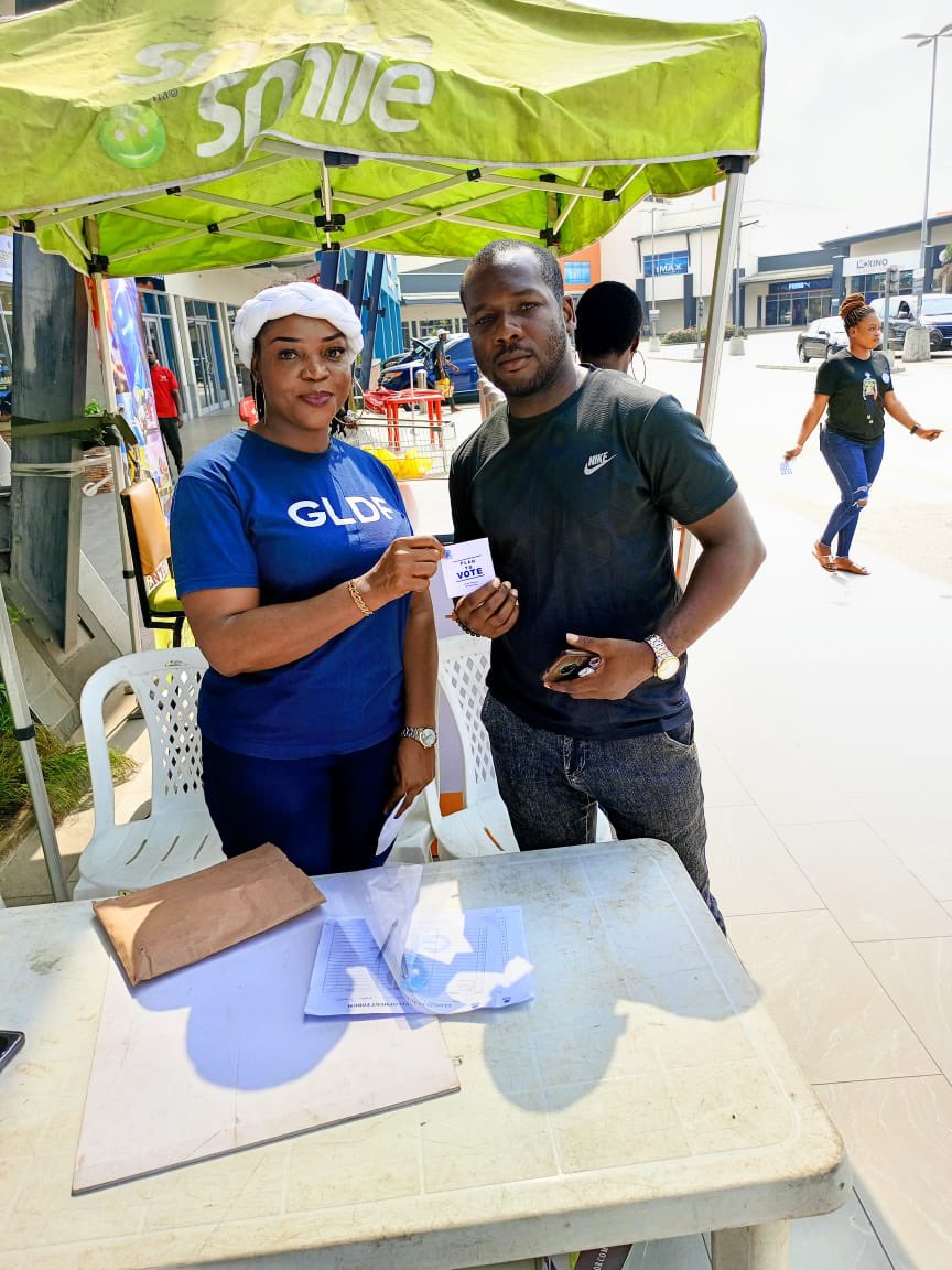 gldf_nigeria's tweet photo. GLDF PVC DRIVE: Views from @circlemall today; thanks to the management. 🙏
Encouraging shoppers to get their PVC and vote !
Thanks to our team and volunteers in making it a success.
PVC collection closes Sunday 29th 2023.
#getyourpvctoday #gldfpvcdrive #yourvotecounts https://t.co/uCiJvKk9jp