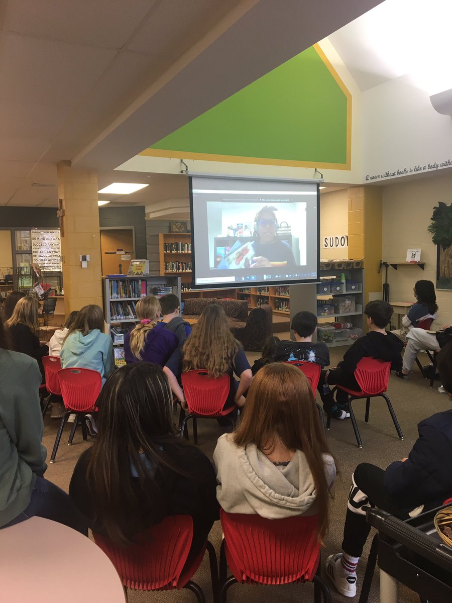 Forest Fridays have begun <a href="/SMCDSB_NOD/">Notre Dame C.S.</a> ! Ss in the Red Maple program had their first virtual author visit with Leisl Adams, one of the nominees in #ForestofReading . She shared the process for creating her graphic novel, Batter Royale, and answered all our questions!