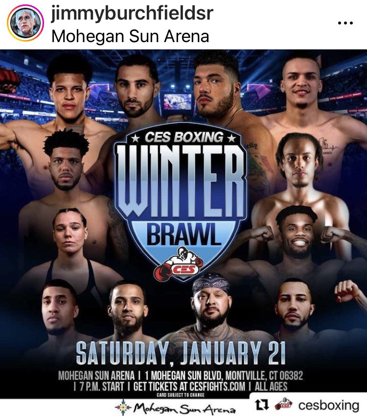 AngelGotti5's tweet photo. Tonight my Nephew Johnny! CES Boxing Winter Brawl at Mohegan Sun Arena! #CES2023 #CESBoxing #JohnGotti #TeamGotti #Gotti https://t.co/6ARe2QapEj