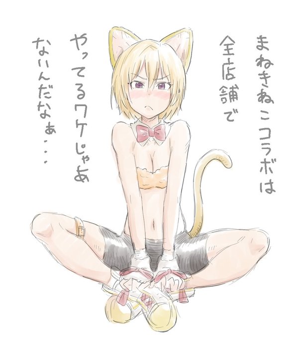 近所のまねきねこではコラボしてなかったんで
腹いせに樹里を脱がせました。 