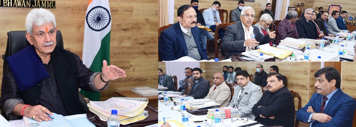 OfficeOfLGJandK's tweet photo. Chaired Jammu University Council meeting earlier today. Discussed strategies &amp; interventions to bring paradigm shift in overall functioning of the University while ensuring creation of innovative capacity &amp; efficient utilisation of knowledge to create wealth for the society. https://t.co/8p1LCWm5JJ
