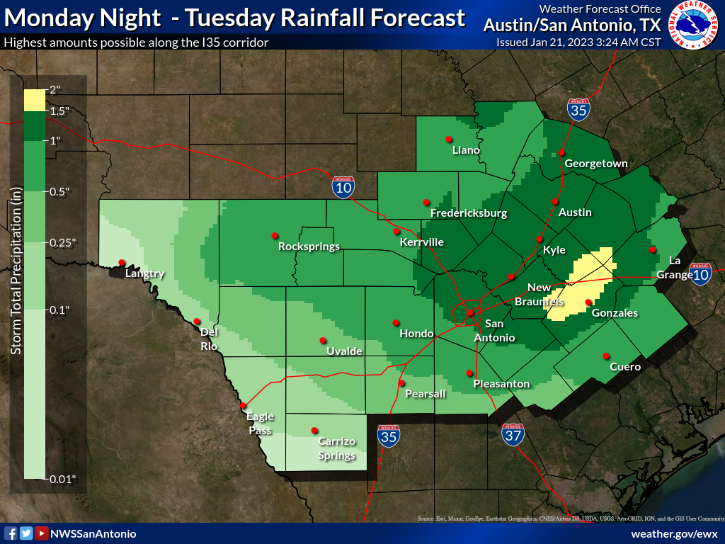 Mary_Wasson's tweet photo. We've made some major improvements over the last 6 months but unfortunately January has started dry with only .07" so far (-1.80") but we have some significant rain on the way next Tuesday. Keep your fingers crossed! #txwx #ctx #sctx https://t.co/KNt7RgnmEH