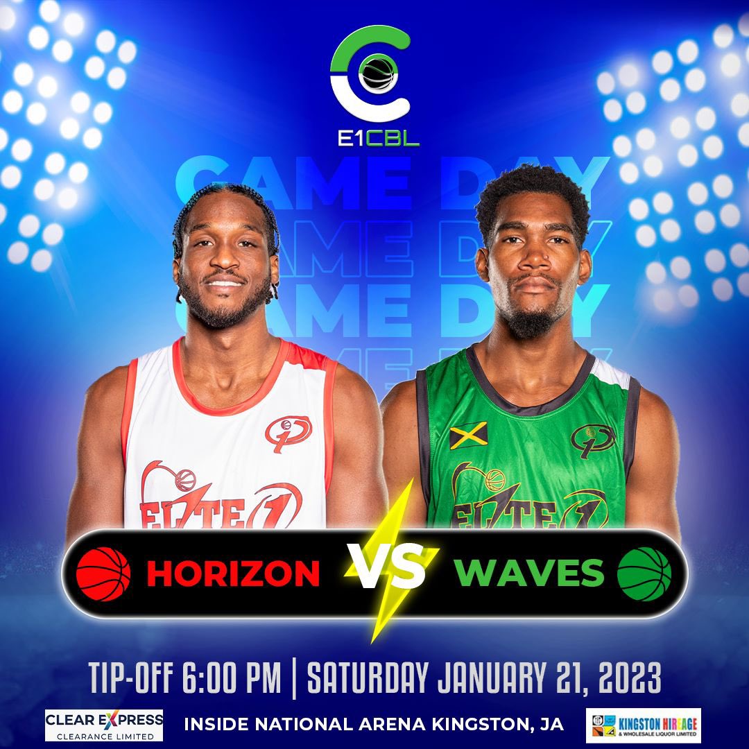 e1_cbl's tweet photo. Elite 1 Caribbean basketball league Game Day match up
Saturday January 21th, 2023 at 6pm
Inside the National Arena Kingston, Jamaica.
Jamaica's first professional basketball league 
Come enjoy high energy vibes
You don't want to miss this experience.
Get your tickets now! https://t.co/UfcQkeZyhg