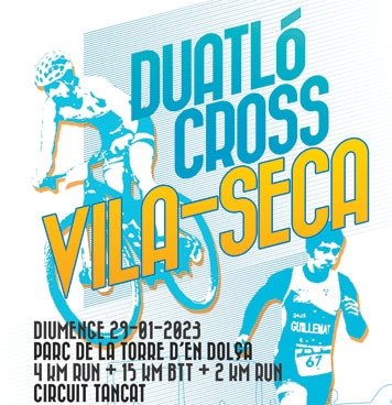 Duatló Cross Vila-seca
29 Gener 2023
4 🏃 - 15 🚴 -  2 🏃
Circuit Torre d'en 
naturetime.es/duatlo-cros-vi…
#duatlo #BTT
#mtb