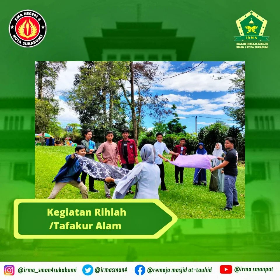 irmasman4's tweet photo. Sabtu, 17 Desember 2022 alhamdulilah telah dilaksanakan kegiatan Rihlah atau Tafakur Alam semoga kegiatan ini menjadikan tali silaturahmi antar anggota IRMA SMAN 4 Sukabumi semakin kuat https://t.co/tdkx5ZjFcG