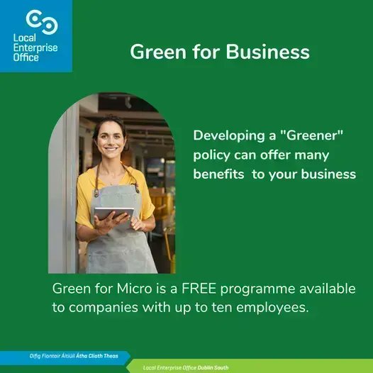 sdublincoco's tweet image. Many small businesses want to be more sustainable but don&apos;t know where to start.
Green for Micro is a FREE programme from @LEOSouthDublin available to companies with up to ten employees. For more info see: buff.ly/3QOIcWe 
#greenformicro #localenterprise #makingithappen