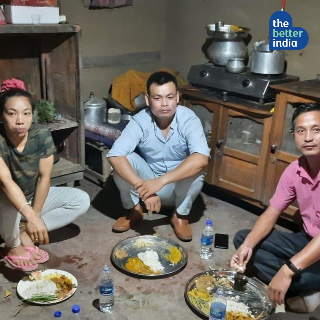 #MirabaiChanu at her humble home in #Manipur after returning with a history-making Silver Medal from the #TokyoOlympics. @mirabai_chanu As they say, deep roots can give wings to the biggest dreams! #ManipurFoundationDay #ManipurDay #ManipurStatehoodDay