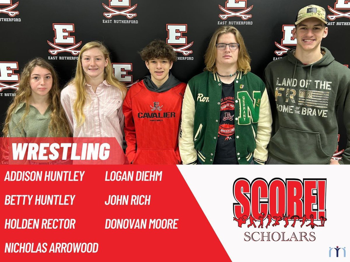 The Robert and Janice McNair Educational Foundation SCORE Scholars program honors student-athletes that are succeeding in their sport and in the classroom. Today they recognized the scholars from the Cavalier Wrestling team.

Congratulations to these Cavaliers! 
#SCOREscholars