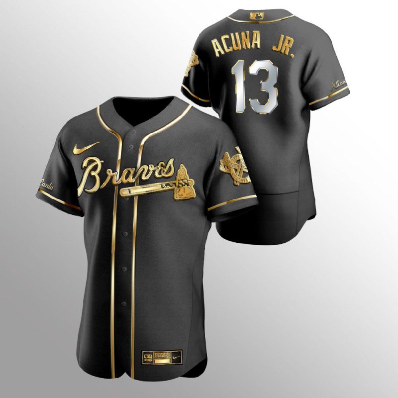 acuna gold jersey