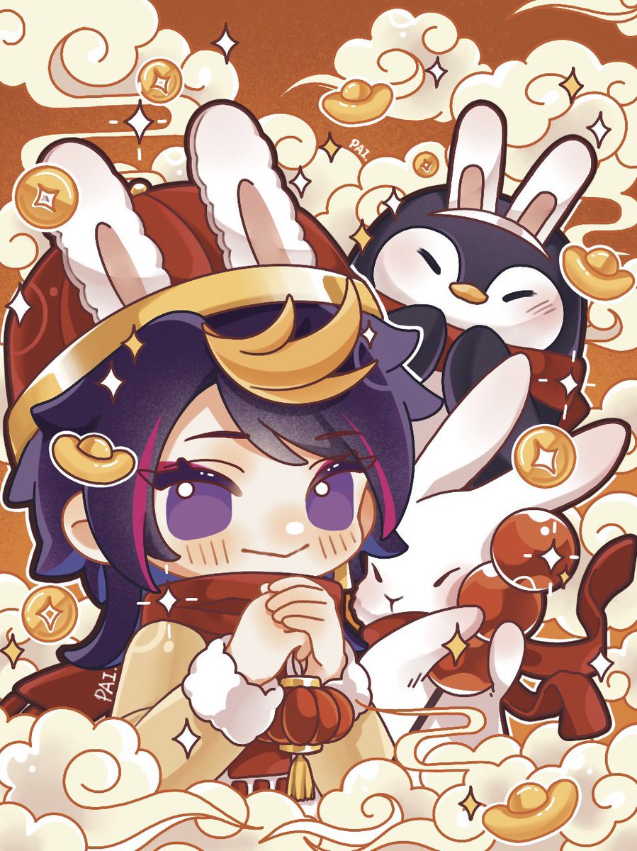 Pai_Lumen's tweet photo. Happy New Year🎉
祝大家新年发大财🥰richrich！
(OvO)  (O∧O)  (O△O)
#YaminoArt https://t.co/XL64s9kJnB