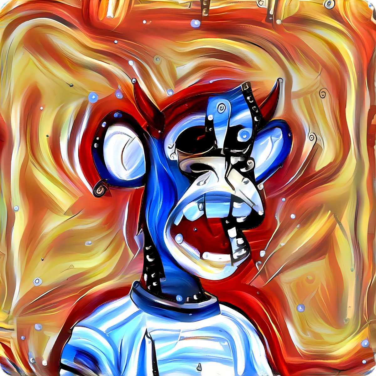 ABC Apes, the latest Make-Your-Ape (the 6th) has been created by @plmoe1 and is in the books. Based on BAYC #614, our ABC Ape creator leveraged the #ApeBlocksCurated "Lucid Acid" style and created this masterpiece. Welcome to the collection! #bayc #ape discord.gg/nFBBjMXaQz