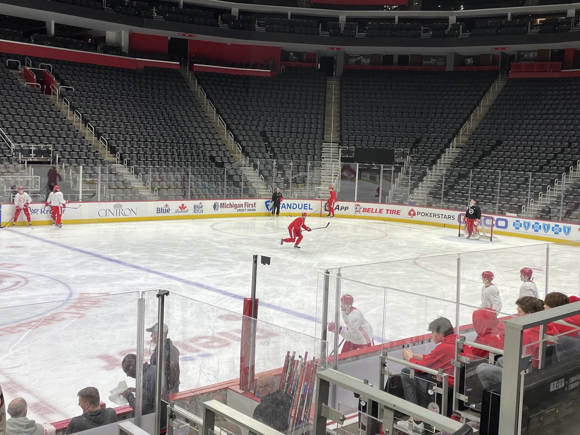 Helene St. James on X: Tyler Bertuzzi on the ice this morning