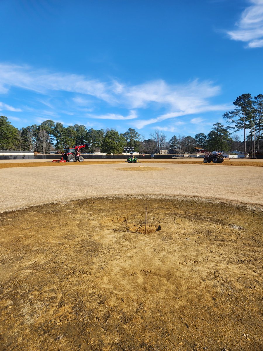 NoJo_Jaguars's tweet photo. Thanks to some of our family supporters we were able to get some dirt moved. Getting ready for the NJMS spring season. #NoJoPride #ittakesavillage. https://t.co/mY6KSIjdF0