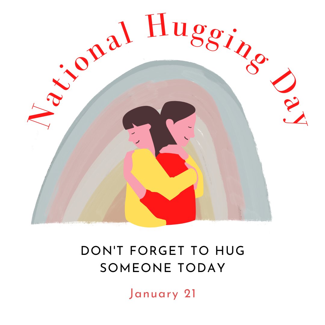 CANAAF's tweet image. Happy National Hugging Day! Don't forget to show someone you love that you care about them!