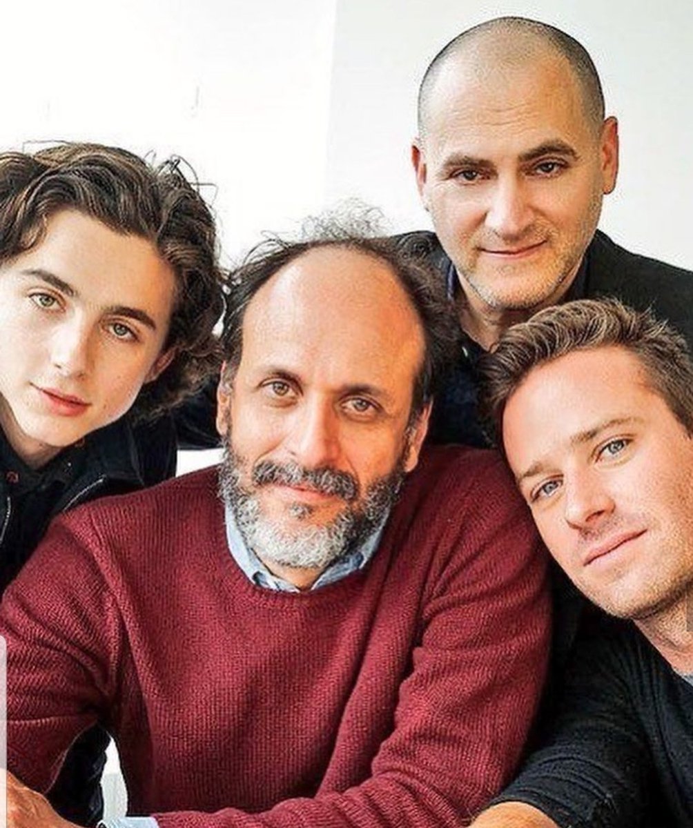 The bunch of #CallMeByYourName
men. Hope to see you all together again someday 🙏❤️
dir #LucaGuadagnino  #cmbyn
#MichaelStuhlbarg
#TimotheeChalamet 
#ArmieHammer