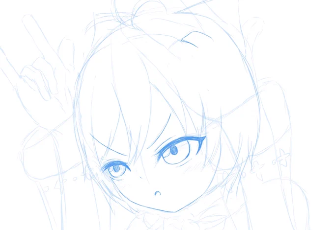 シカちゃん途中経過塗りはいつも通りだけど、線は綺麗目に描く(๑•̀ㅁ•́๑)✧ 