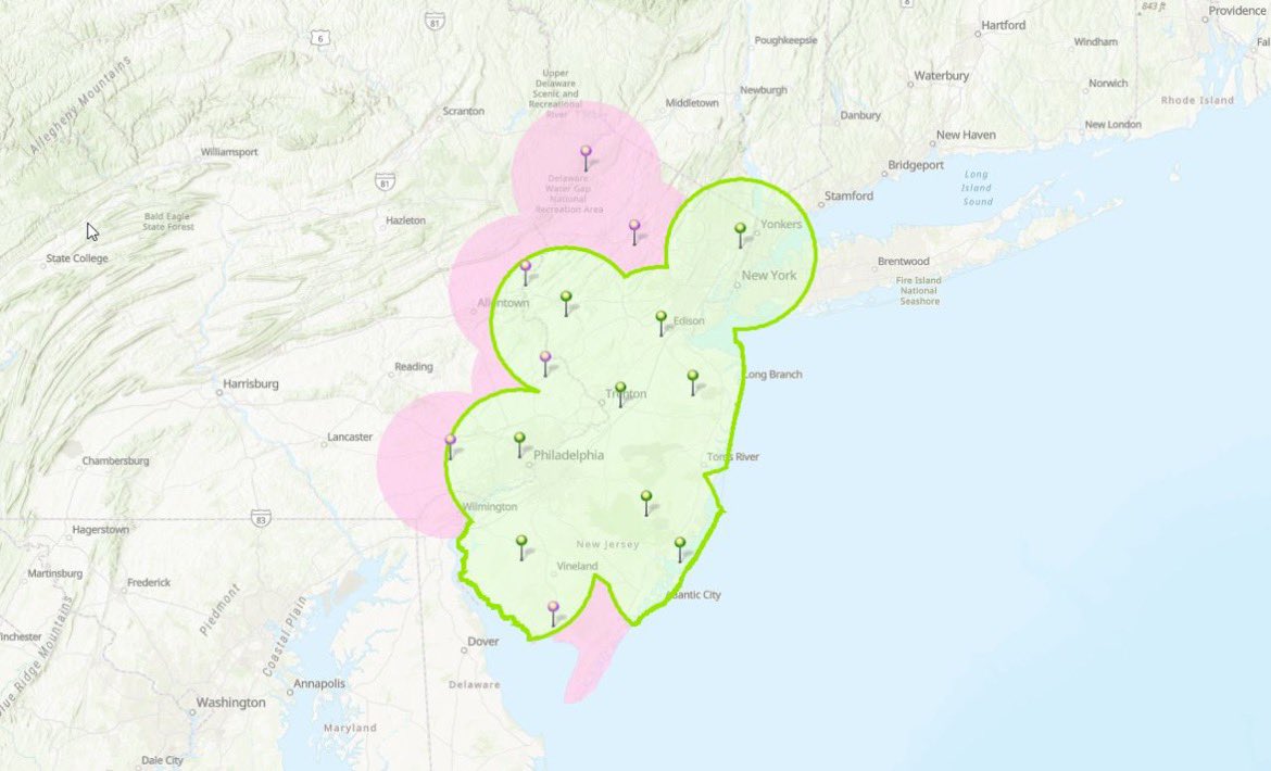 📢 We've updated our coverage map!  We have added our newest base station, which is only 2km west of New York City, located in Palisades Park, NJ. 📢

Coverage Map: bit.ly/AlphaRTK

🎯 Manhattan now enjoys sub-centimeter absolute accuracy 🎯