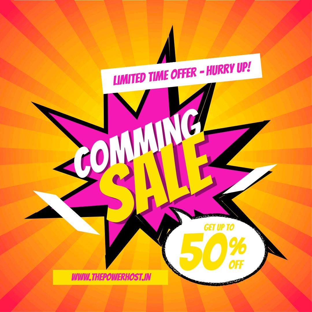 thepower_host's tweet photo. Are you ready for the sale?
Get ready to save big on all your favorite Domains Name!
Stay tuned for exclusive discounts and deals that you won't want to miss. Trust us, you don't want to miss this one.
https://t.co/tPJrffPi1o
#republicdaysale #inregister
Happy shopping! https://t.co/MI0KfMYxLn