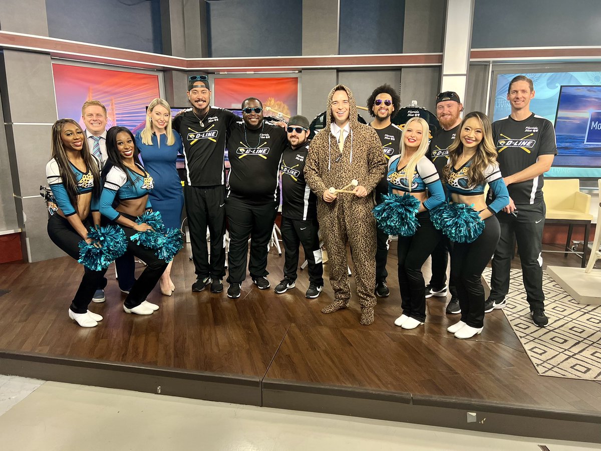 Katie Jeffries (@katie_jeffries) on Twitter photo Thank you so much to <a href="/ROARoftheJags/">Jacksonville Jaguars Cheerleaders</a> and the <a href="/Jaguars/">Jacksonville Jaguars</a> D-Line, you guys were AMAZING on <a href="/FCN2go/">First Coast News</a> this morning!
Let’s bring home that W! #DUUUVAL Thank you so much to <a href="/ROARoftheJags/">Jacksonville Jaguars Cheerleaders</a> and the <a href="/Jaguars/">Jacksonville Jaguars</a> D-Line, you guys were AMAZING on <a href="/FCN2go/">First Coast News</a> this morning!
Let’s bring home that W! #DUUUVAL