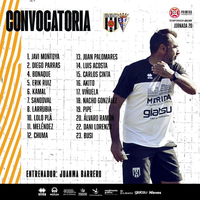 ⚔️ ¡Preparados para un nuevo partido en el Romano! 

⚪️⚫️ ¡Vamos EQUIPO! 

#MéridaSanFernando