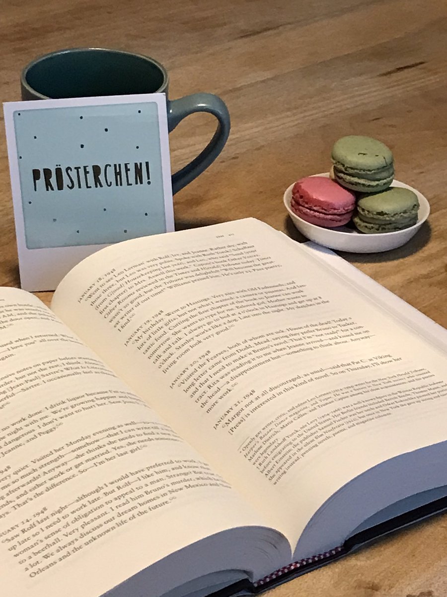 Reading Highsmith’s diaries. The part about the premise for her novel not being strong enough for publication. The novel was Strangers on a Train and would go on to become an Alfred #Hitchcock movie.