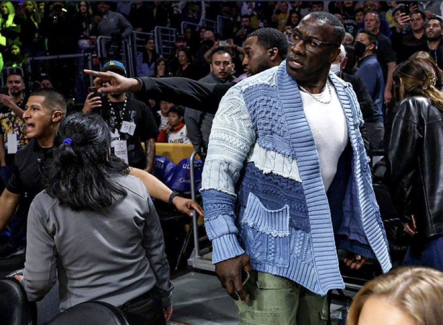 The Seasonless on X: Shannon Sharpe after getting into a fight with the  entire Memphis Grizzlies in a $3k Greg Lauren cardigan -  https://t.co/QzHHs84PRh / X