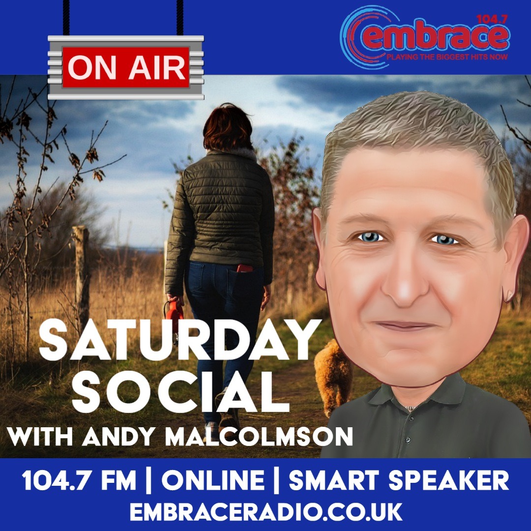 If you're getting the party kick-started for your Saturday Night early, then Andy Malcolmson has all the tunes you need! 

📻 104.7FM in Northamptonshire
🖥️ Listen Online @ embraceradio.co.uk
👂 "Play Embrace Radio"