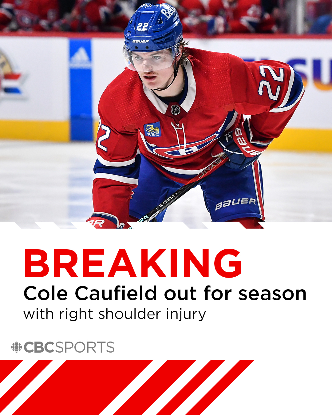 Cole Caufield Out For The Season With A Shoulder Injury