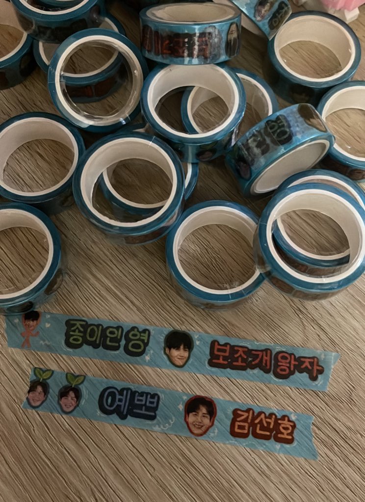 seondey's tweet photo. As a stationery addict, I really want to have a seonho-themed washi so I commissioned someone to make the design for me and also talked to Chinese supplier for these to be made. Stressful times but worth it. 😅 https://t.co/hBIPuxKJRN