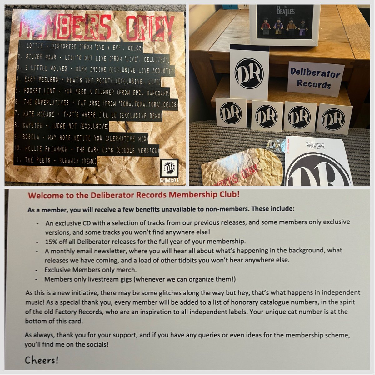 BOOSH_Dawson's tweet image. My official @DeliberatorRec1 Membership arrived &amp;amp; buzzing with the package especially the exclusive cd and plenty more to look forward to through out the year 👏👏👏 definitely a great way to keep in touch with the present &amp;amp; New bands/music scene for a small price😎👌
BOOSH 🎶🎶