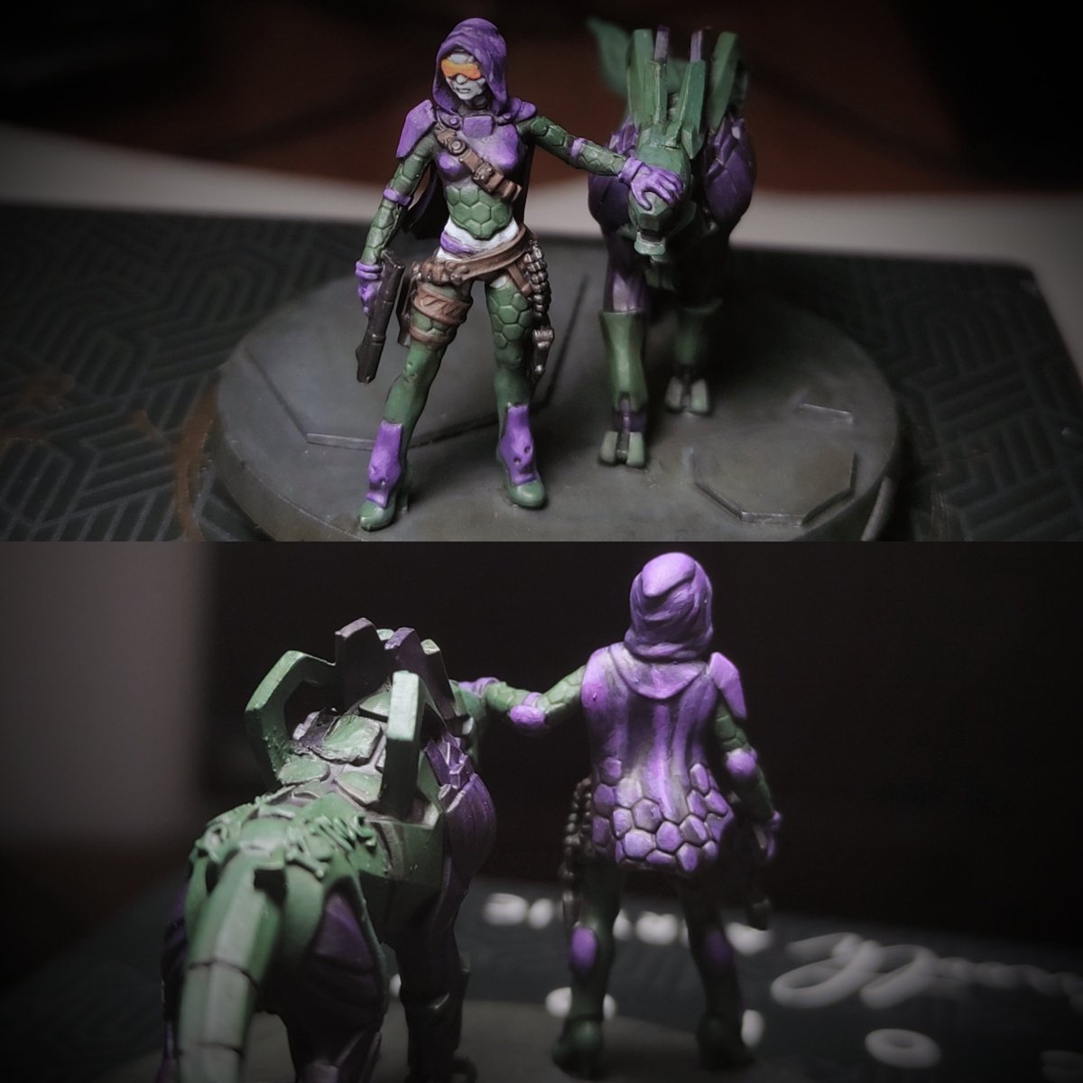 RepostTotal's tweet photo. One hour painting today: every minute counts! 

#minipainting #Aleph #InfinityTheGame #InfinityTheUniverse #28mm #humansphere #Andromeda #OSS #Evangelion https://t.co/N34kfJhx9i