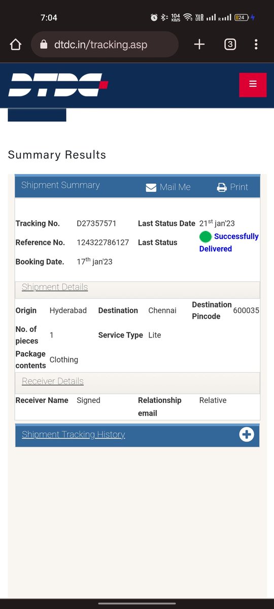 GuruChandran99's tweet photo. @DTDCIndia Another worst experience from your company the delivery agent has stolen my package ,

I didn't even receive a phone call , message no intimation and delivery agent looted my package, marked delivered 

Fraud peoples https://t.co/TEzeCVKz2q