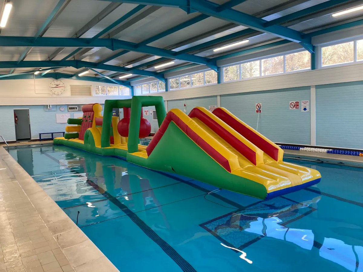 Guess what came out today for the first time since COVID-19 closed our building 🥳🥳!! NOW available for Private Hire. settleswimmingpool.co.uk/swim/private-h… We hope all those who attended this first Birthday party had a great time 👍. ** Public Inflatable sessions to restart shortly.