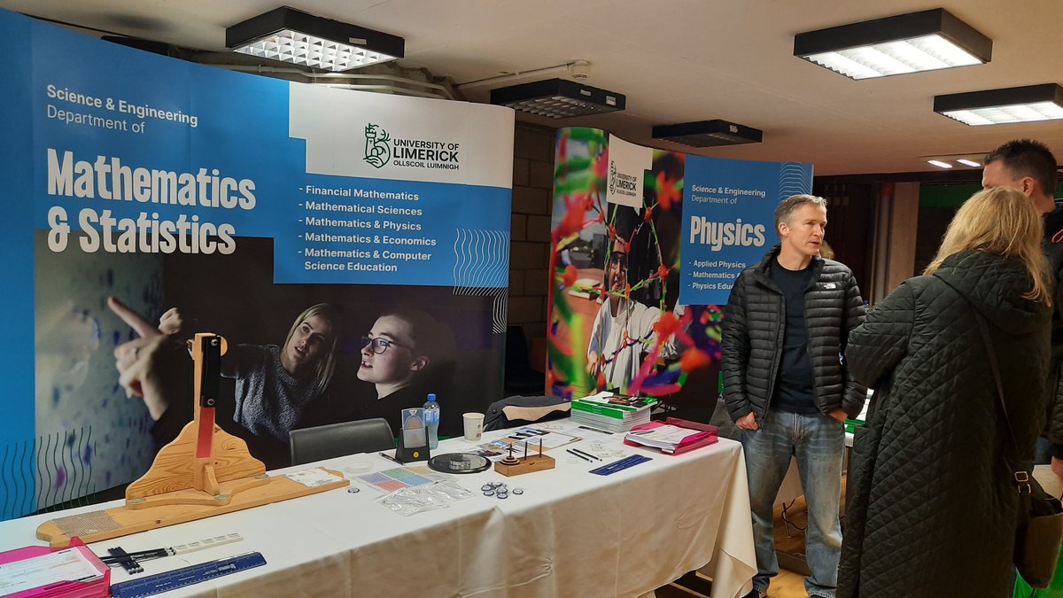MACSIMaths's tweet photo. Our team were delighted to welcome so many future #Maths #LM058 & #LM124 students and their families to today’s #ULOpenDay2023.
Find out more about our undergraduate programmes in maths here: https://t.co/SivsRY5n2J🎓👩🎓👨🎓
#CAO #StudyAtUL #mathsandstats @Sci_engUL @MACSIMaths https://t.co/eE1AKPXDNI