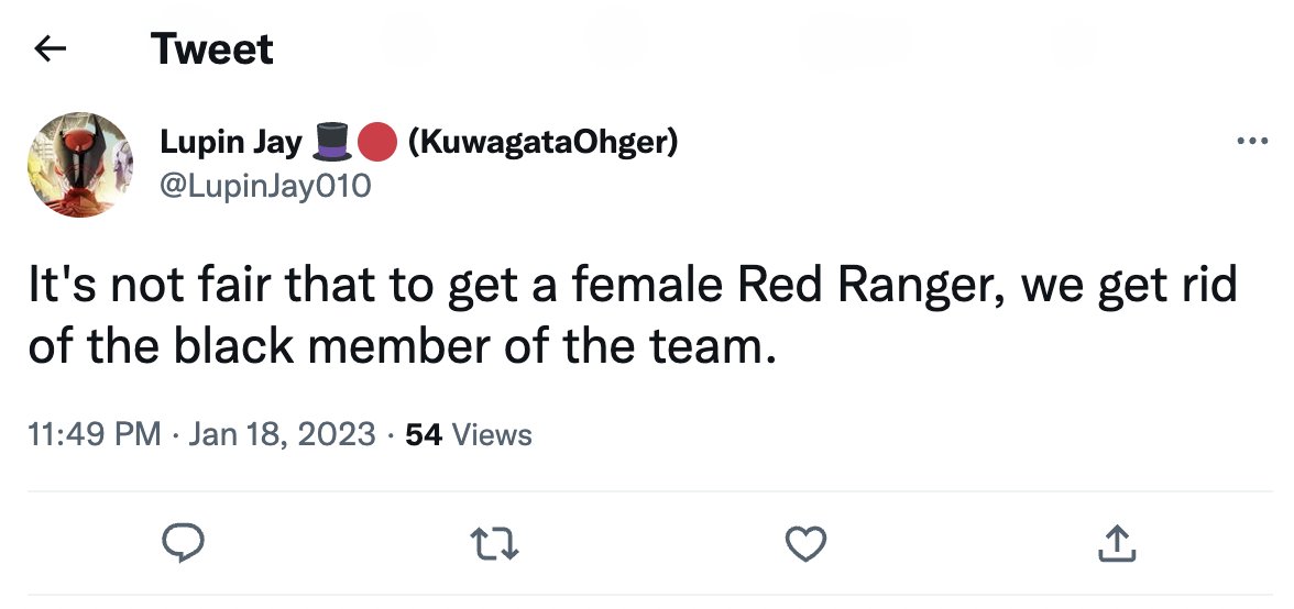 CureRevy's tweet photo. Can't believe Zayto's being replaced by some wonderbread white woman #NotMyRedRanger https://t.co/453I86dKbi