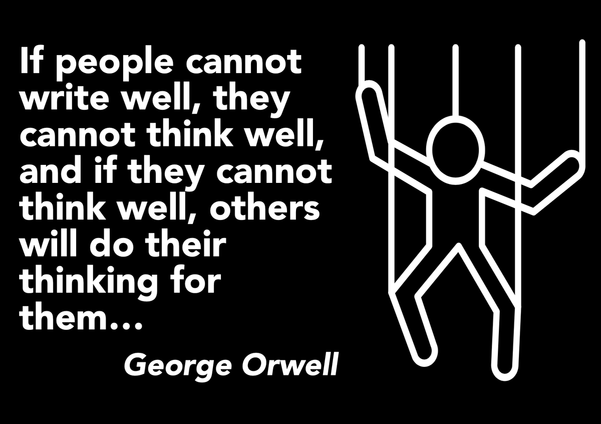 It's National Orwell Day today ... every year  #GeorgeOrwell and #AldousHuxley become more relevant - between them, they nailed the mess we are in, so go and read them!