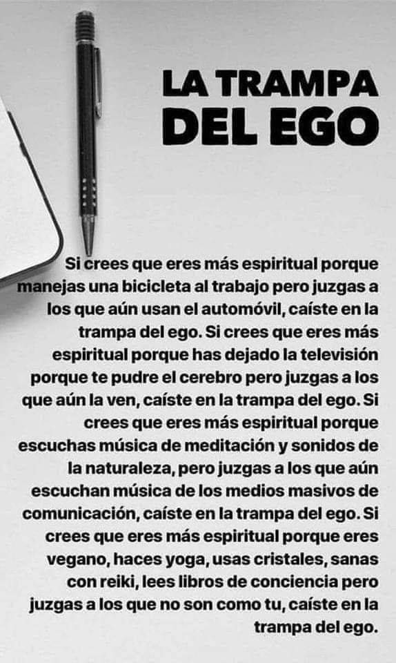 Por despertar no eres mejor que nadie