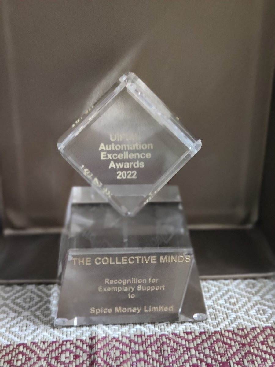 venkeek63's tweet photo. We are delighted to receive the UiPath Automation Excellence Award 2022 and Recognition for Exemplary Support To Spice Money. @SpiceMoneyIndia @UiPath @MindsSolutions https://t.co/slnBVnkNUr