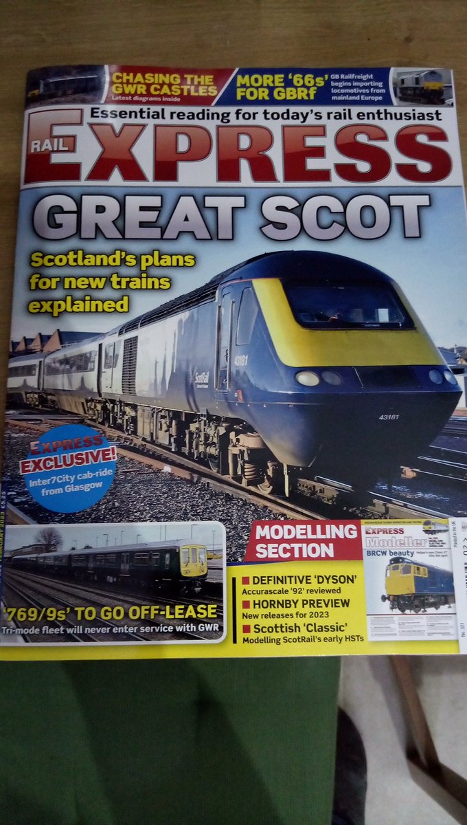c1boon's tweet photo. Congratulations to @Clinnick1 for a brilliant first issue of @railexpress - many thanks for including my frosty picture at Lakenham in #Norwich as a double page spread #RailExpress https://t.co/nYxU5czyY9 https://t.co/hIi9N4omjy