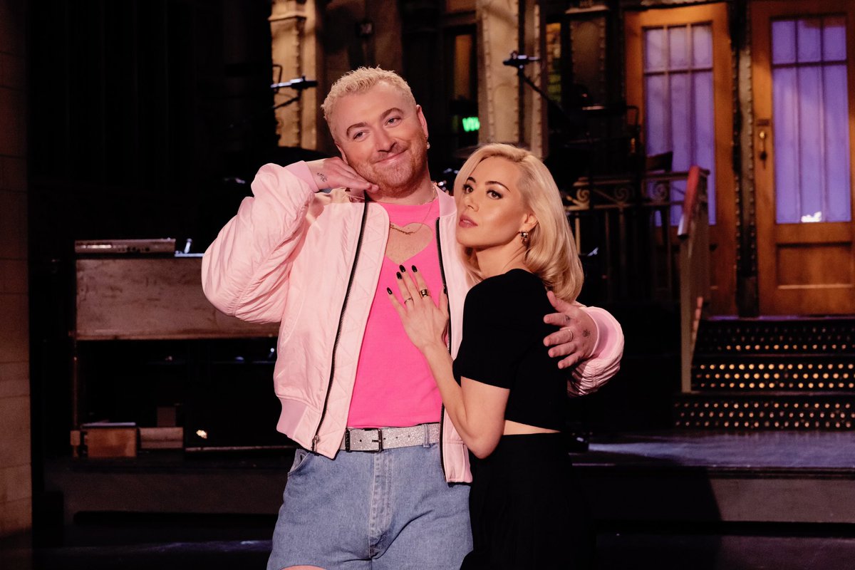 nbcsnl's tweet photo. TONIGHT! Aubrey and Sam! 
Watch LIVE on NBC and Peacock. Stream tomorrow on Peacock. https://t.co/WFYb0Kr1cT