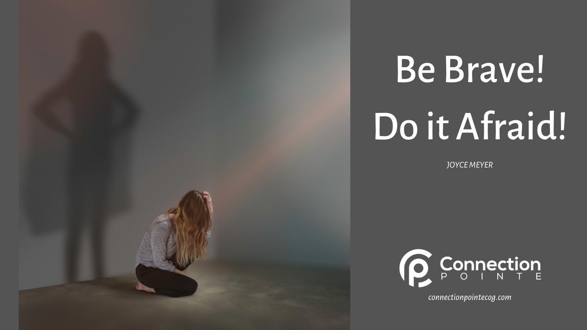 cpointeCOG's tweet image. When fear overpowers you, you need to be brave and overpower fear. connectionpointecog.com  #connectionpointecog #love #friendship #hope #atlanta #connectgroups #Biblestudy #friends #austellga #kidschurch #faith #prayer #overcome #addictions #JoyceMeyer