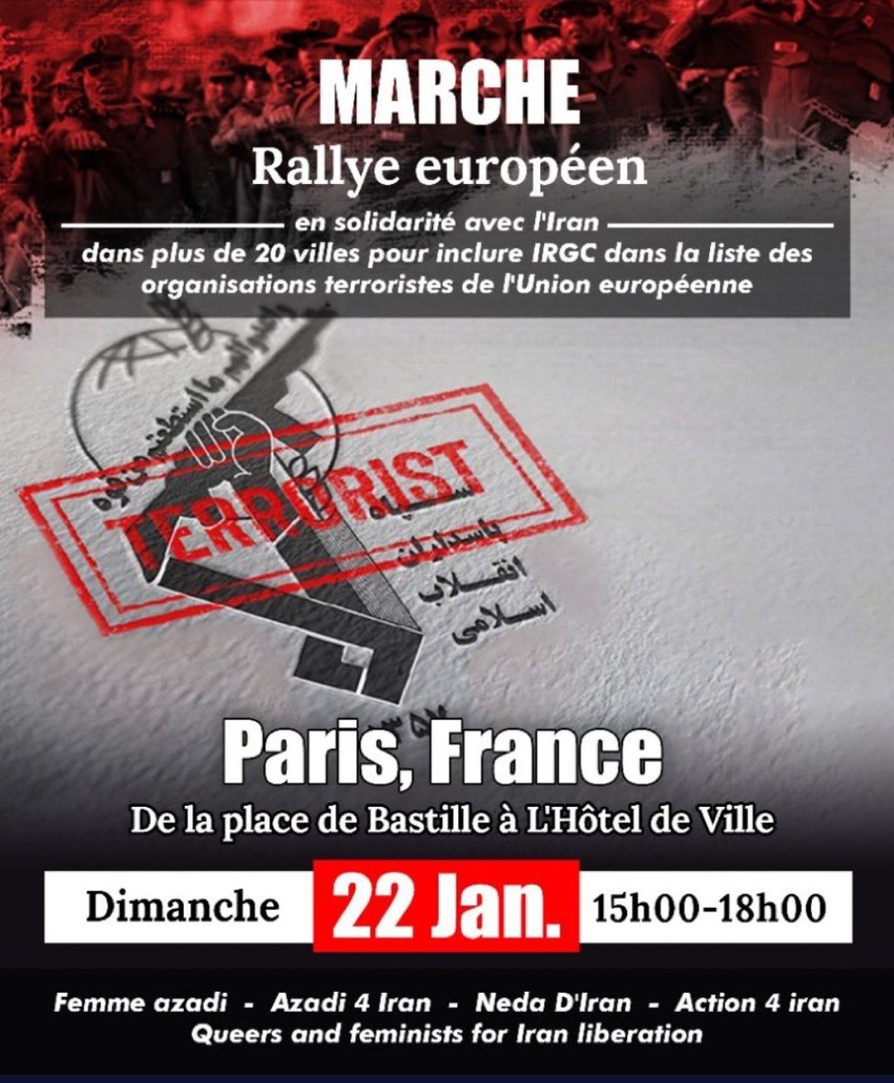 m23242242's tweet image. The #terroristsIRGC is a danger and a threat to #Europe, Iran without the #IRGC can have many common interests with Europe
#ToomajSalehi
#HassanFirouzi
#MahsaAmini
#IranRevolution
#IRGCterrorists