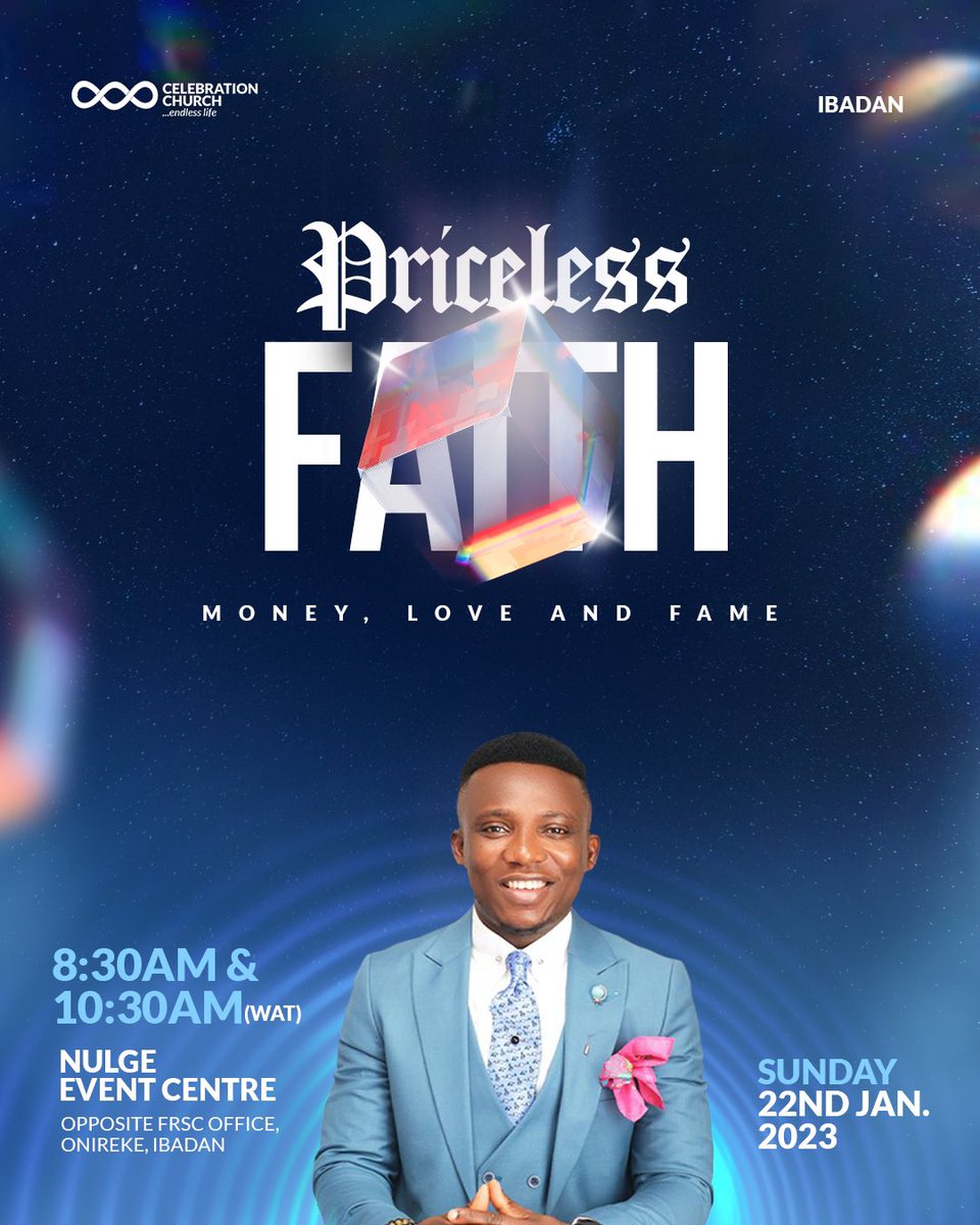 cci_ibadan's tweet photo. As believers, we ought to view the treasures of this world through the proper and Scripturally accurate lens.

Join us tomorrow @cci_ibadan as we are instructed in the topic, #PricelessFaith.

It's about to be a wonderful time of fellowship! We can't wait to receive you.🤗🔥 https://t.co/G3JA9FzZeq