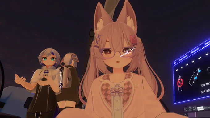 #おうつちのVRC日記
キアヌの新改変かわいいね
バトルディスクした!コツ教えてもらったけど勝てなかったよ…
船にも乗った 
