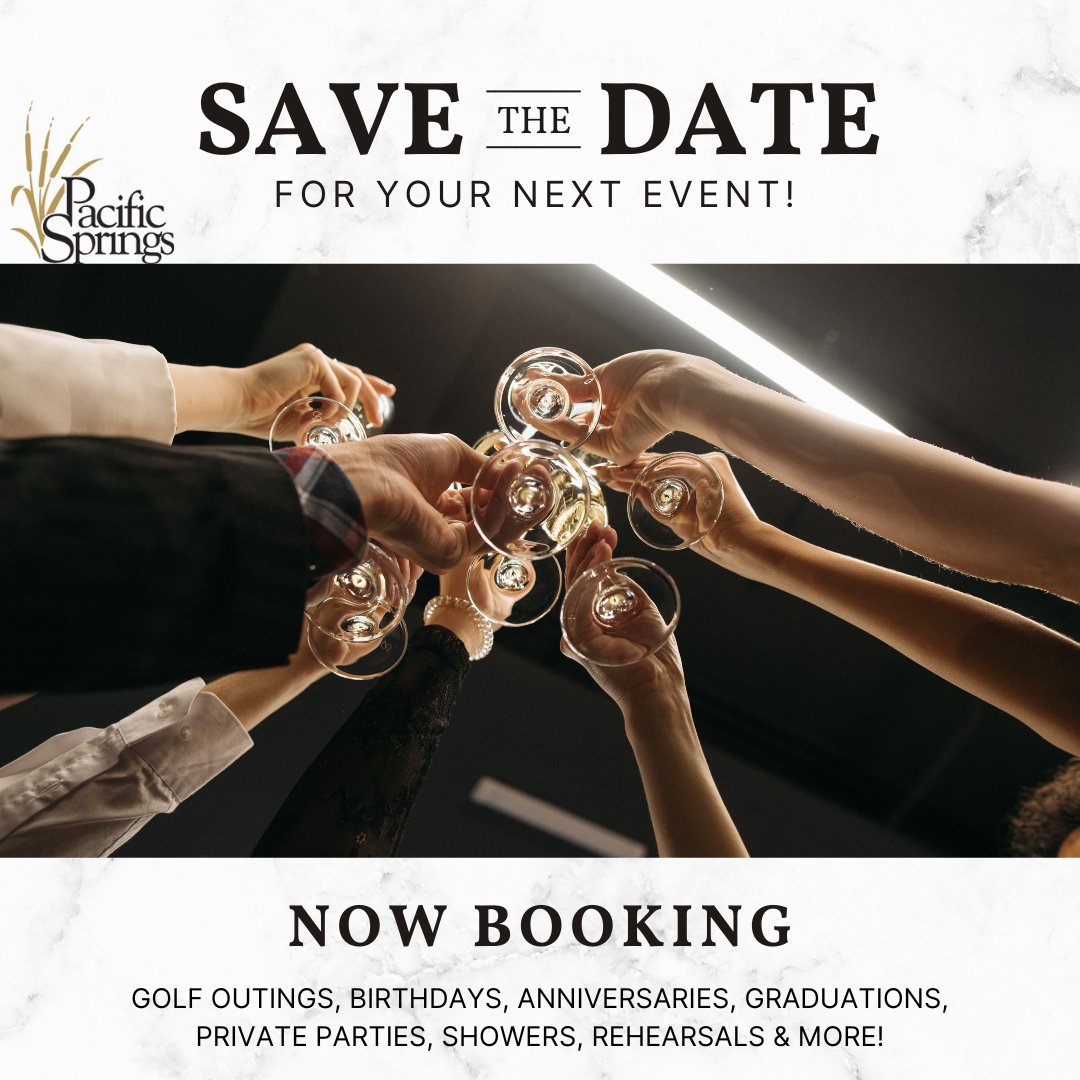 Save The Date For Your Next Event!
➡️ bit.ly/3TRZQLm

#PacificSprings #LUGolf