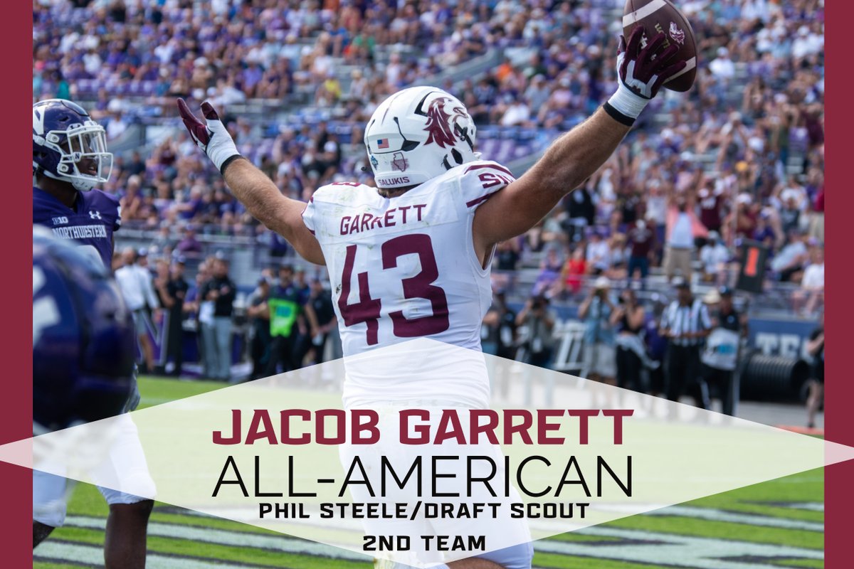 <a href="/jacob12garrett/">Jacob Garrett</a> becomes the first fullback in school history to be named an FCS All-American. Garrett was named Academic All-American last month.

READ >> bit.ly/3J1sJlj